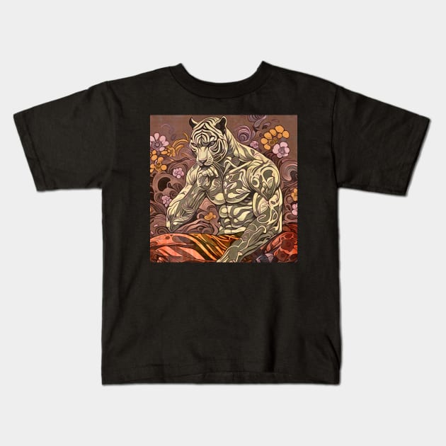 The Tiger, motif 3 Kids T-Shirt by Zamart20